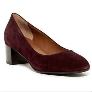 Aquatalia Burgundy Suede Heels